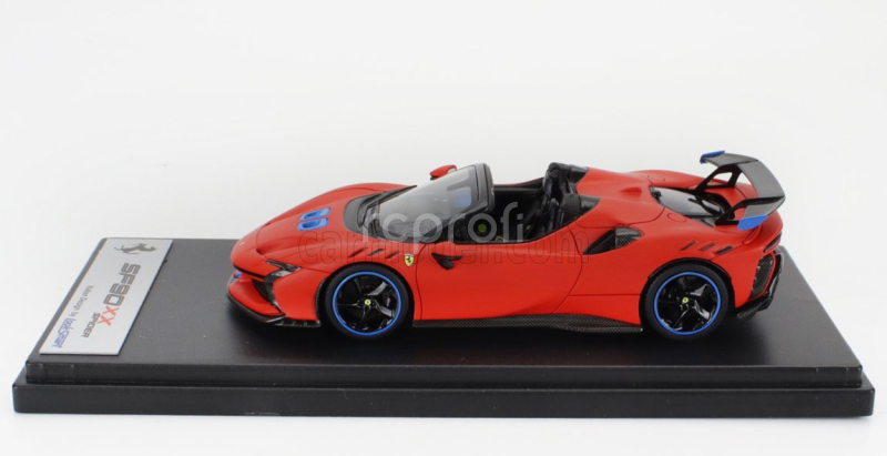 Looksmart Ferrari Sf90 Xx Stradale Spider 2024 1:43 Rosso Le-mans - Matná Červená Modrá Černá