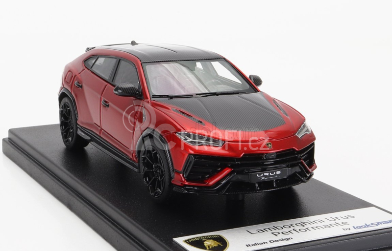 Looksmart Lamborghini Urus Performante 2022 1:43 Rosso Efesto - Červený Karbon