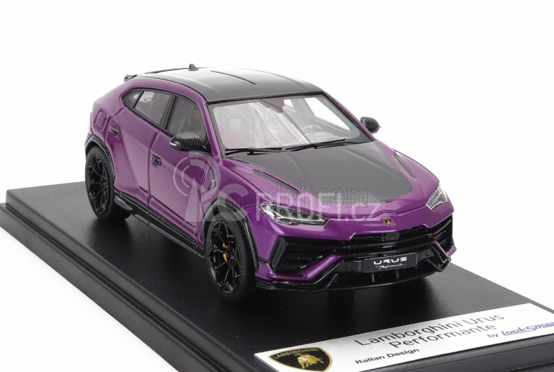 Looksmart Lamborghini Urus Performante 2022 1:43 Viola Mithras - Purpurový Uhlík