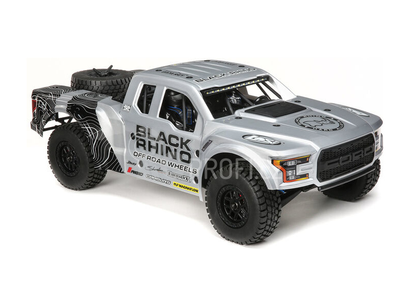 RC auto Losi Ford Raptor Baja Rey V2 1:10 4WD RTR Black Rhino