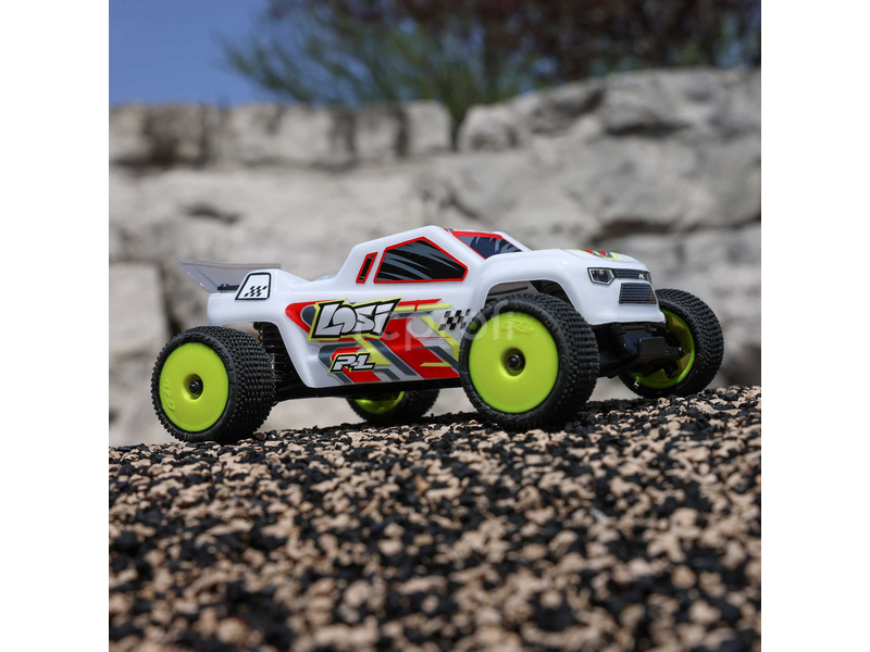 RC auto Losi Micro-T 1:28 RTR, bílá