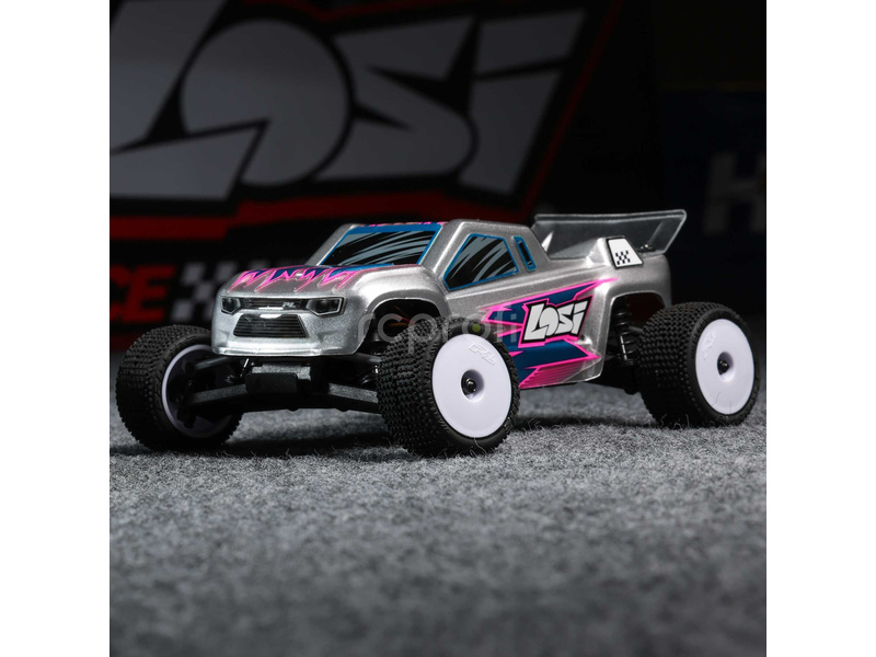 Losi Micro-T 1:28 RTR stříbrná