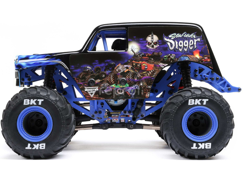 RC auto Losi Mini LMT 1:18 4WD RTR Zombie