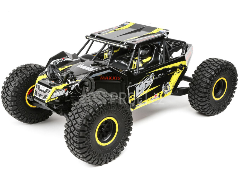Losi Rock Rey Rock Racer 1:10 4WD AVC RTR žlutý