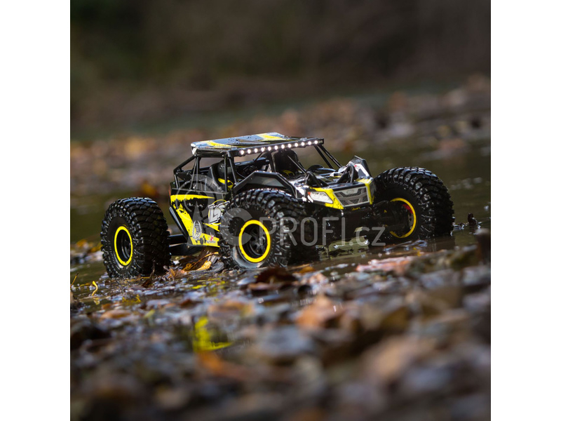 Losi Rock Rey Rock Racer 1:10 4WD AVC RTR žlutý
