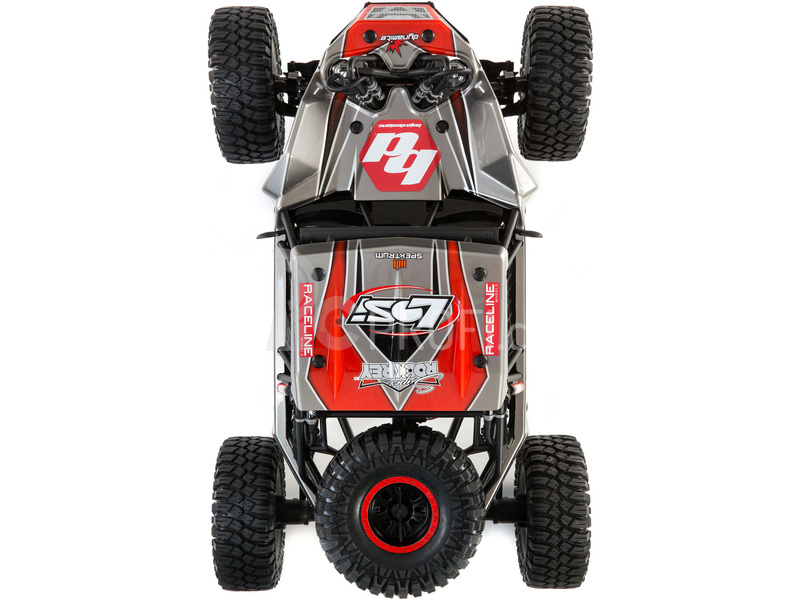 RC auto Losi Super Rock Rey V2 1:6 4WD RTR, šedá