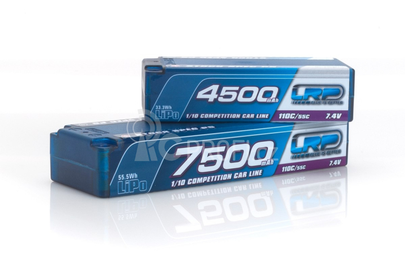 LRP 7500 - TC Stock Spec P5 - 110C/55C - 7.4V LiPo - 1/10 Competition Car Line Hardcase