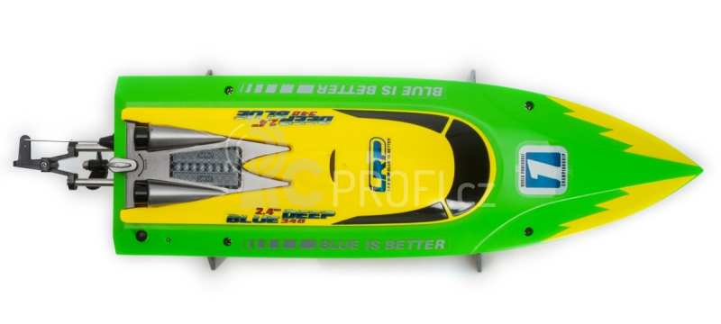 LRP Deep Blue 340 2,4 High-Speed Racing loď RTR - žluto/zelená