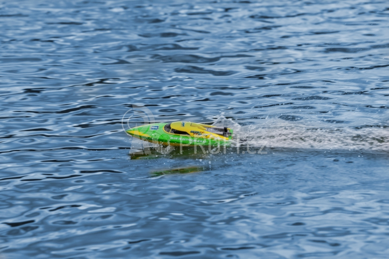 LRP Deep Blue 340 2,4 High-Speed Racing loď RTR - žluto/zelená