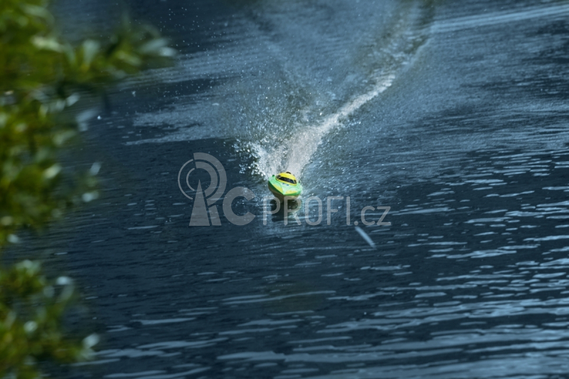 LRP Deep Blue 340 2,4 High-Speed Racing loď RTR - žluto/zelená