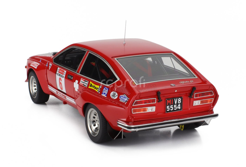 Ls-collectibles Alfa romeo Alfetta Gt Gr.2 (night Version) N 6 Winner Rally Isola D'elba 1975 Amilcare Ballestrieri - Enrico Gigli 1:18 Červená Černá