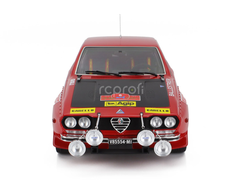 Ls-collectibles Alfa romeo Alfetta Gt Gr.2 (night Version) N 6 Winner Rally Isola D'elba 1975 Amilcare Ballestrieri - Enrico Gigli 1:18 Červená Černá