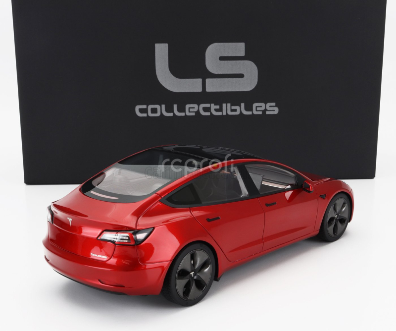 Ls-collectibles Tesla Model 3 2021 1:18 Red Met