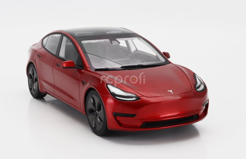 Ls-collectibles Tesla Model 3 2021 1:18 Red Met