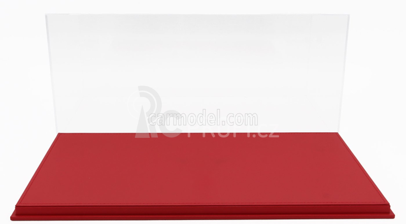 Luxbox Vetrina display box Base In Ecopelle Rossa 1:12, červená