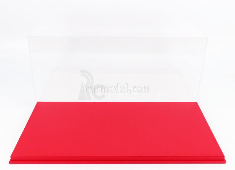 Luxcase Vetrina display box Base In Ecopelle Rossa 1:12, červená
