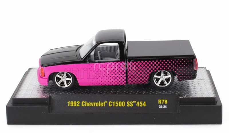 M2-machines Chevrolet C-1500 Ss 454 Pick-up 1992 1:64 Pink Black