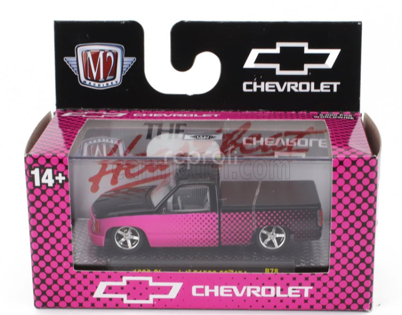 M2-machines Chevrolet C-1500 Ss 454 Pick-up 1992 1:64 Pink Black