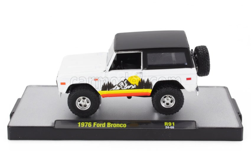 M2-machines Ford usa Bronco 1976 1:64 Bílá Černá