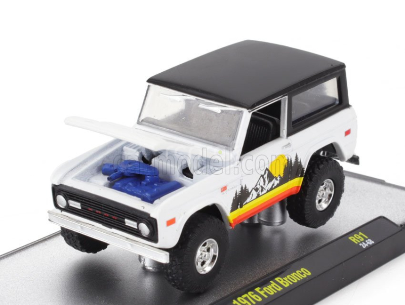 M2-machines Ford usa Bronco 1976 1:64 Bílá Černá