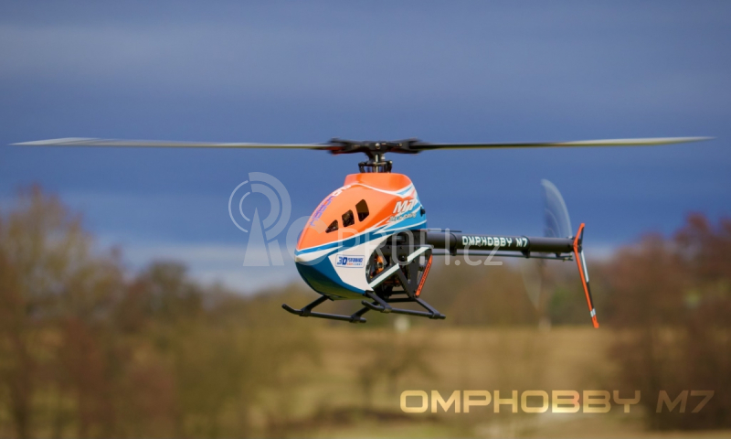 RC vrtulník M7 stavebnice, oranžová