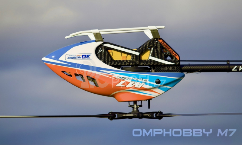 RC vrtulník M7 stavebnice, oranžová