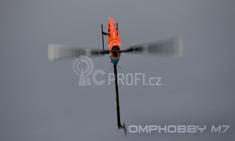 RC vrtulník M7 stavebnice, oranžová