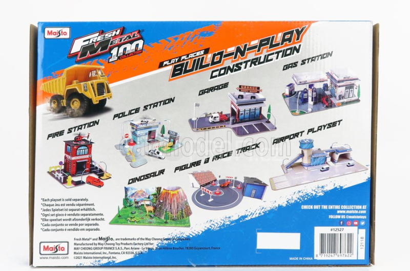 Maisto Accessories Diorama - Set Build Construction With Truck 1:43 Žlutá Šedá