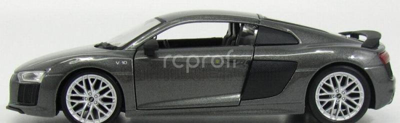 Maisto Audi R8 V10 Plus Coupe 2015 1:24 Šedý Metamfetaminový Uhlík