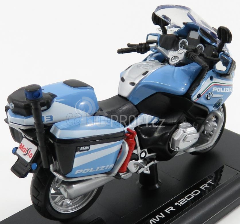 Maisto BMW R1200rt Polizia Stradale 2005 1:18 Světle Modrá Bílá