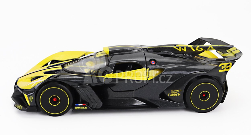 Maisto Bugatti Bolide W16 8.0 Four-turbo 1850hp 500km/h 2020 1:24 Žlutá Černá