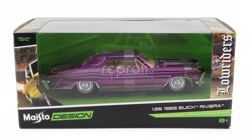 Maisto Buick Riviera Lowriders 1965 1:26 Purple Met