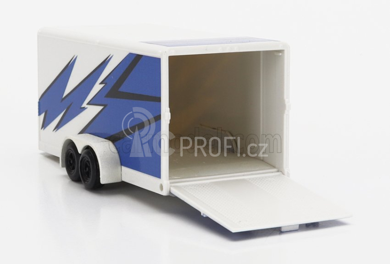 Maisto Chevrolet 1500 Pick-up With Trailer Car Transporter + Subaru Brx 2019 1:64 Modrá Bílá