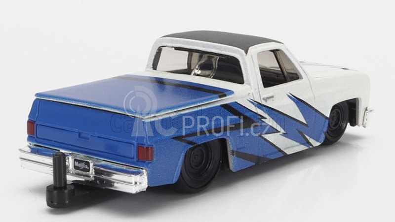 Maisto Chevrolet 1500 Pick-up With Trailer Car Transporter + Subaru Brx 2019 1:64 Modrá Bílá