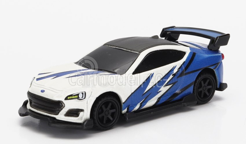 Maisto Chevrolet 1500 Pick-up With Trailer Car Transporter + Subaru Brx 2019 1:64 Modrá Bílá