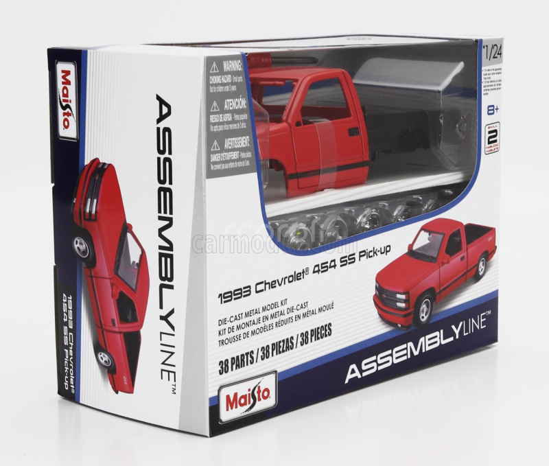 Maisto Chevrolet 454 Ss Pick-up 1993 1:24 Red