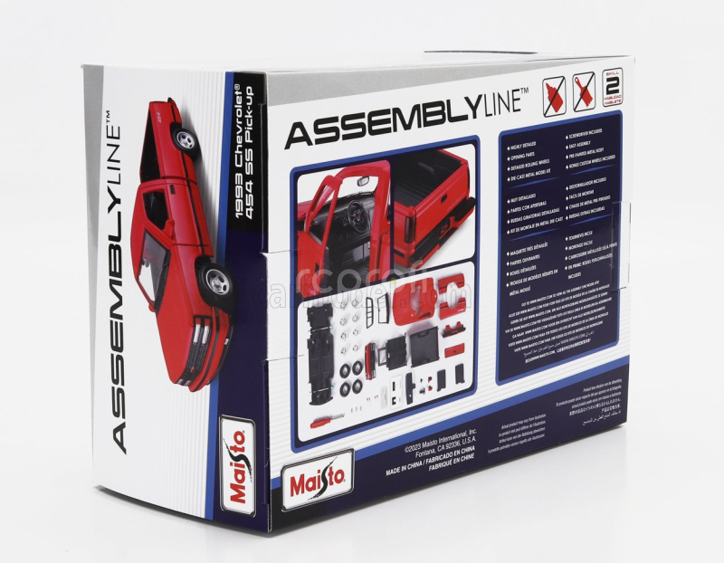 Maisto Chevrolet 454 Ss Pick-up 1993 1:24 Red