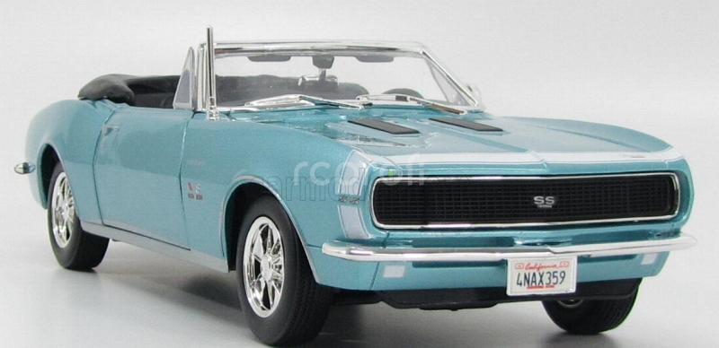 Maisto Chevrolet Camaro Ss 396 Convertible 1968 1:18 Světle Modrá Met