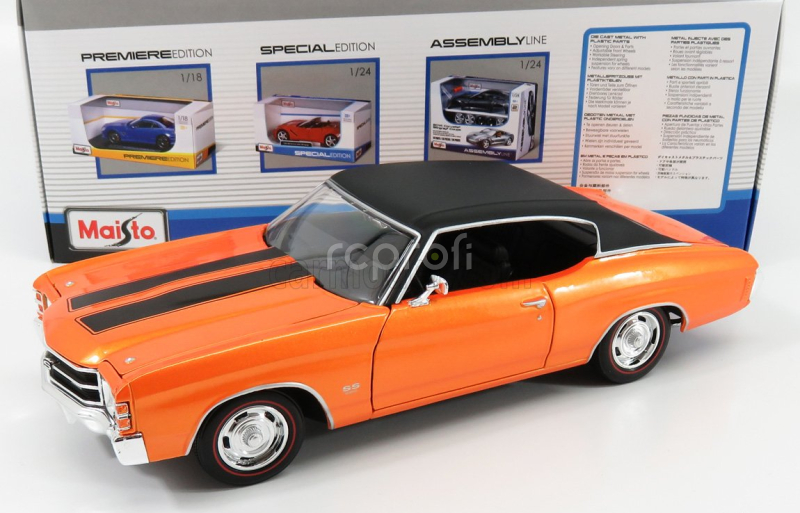 Maisto Chevrolet Chevelle Ss 454 Coupe 1971 1:18 Oranžová Matná Černá
