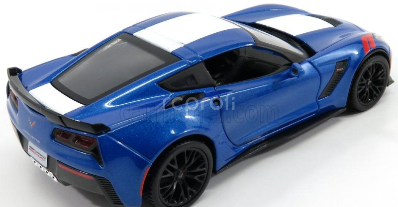 Maisto Chevrolet Corvette Grand Sport 2017 1:24 Modrá Met Bílá