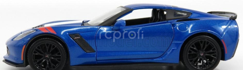 Maisto Chevrolet Corvette Grand Sport 2017 1:24 Modrá Met Bílá