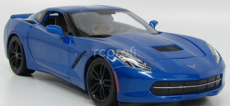 Maisto Chevrolet Corvette Z51 Coupe Stingray 2014 1:18 Blue Met