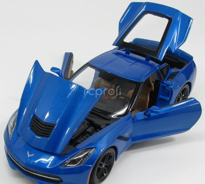 Maisto Chevrolet Corvette Z51 Coupe Stingray 2014 1:18 Blue Met