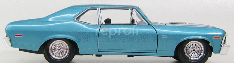 Maisto Chevrolet Nova Ss Coupe 1970 1:24 Světle Modrá Met