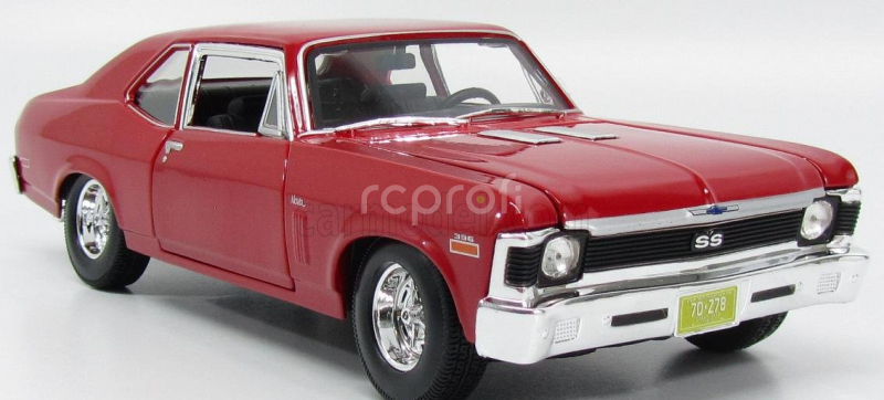 Maisto Chevrolet Nova Ss Coupe 2-door 1970 1:18 Red
