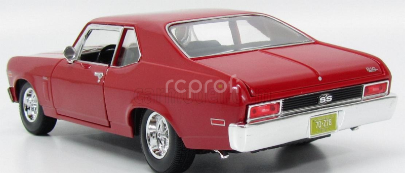 Maisto Chevrolet Nova Ss Coupe 2-door 1970 1:18 Red