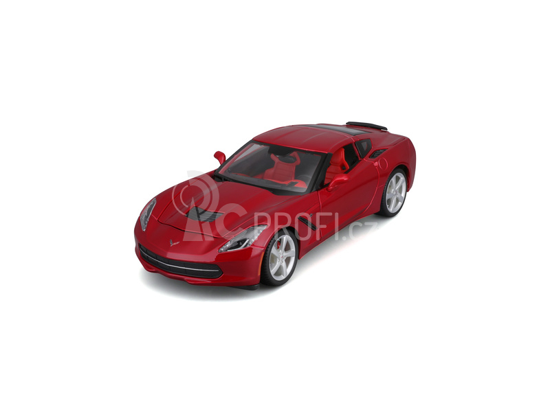 Maisto Corvette Stingray 2014 1:18 červená metalíza