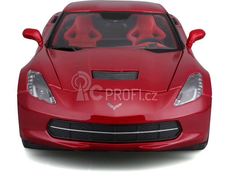 Maisto Corvette Stingray 2014 1:18 červená metalíza