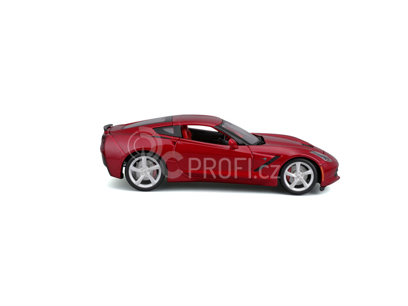 Maisto Corvette Stingray 2014 1:18 červená metalíza