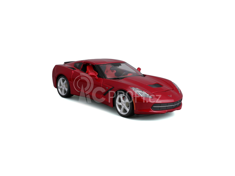 Maisto Corvette Stingray 2014 1:18 červená metalíza